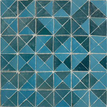 Mosaic House Moroccan tile Azur MRB 24-23 Turquoise,   Sea Green,    solid zellige, mosaic, zellij, field, pattern, glaze, simple 